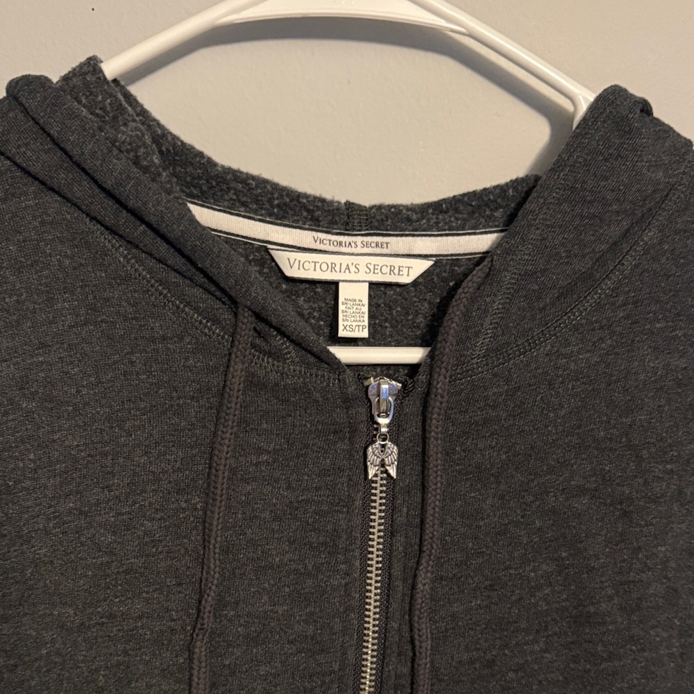 Victoria's Secret Charcoal Zip Hoodie